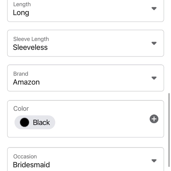 Black maxi dress/prom/bridesmaid dress - Picture 8 of 8